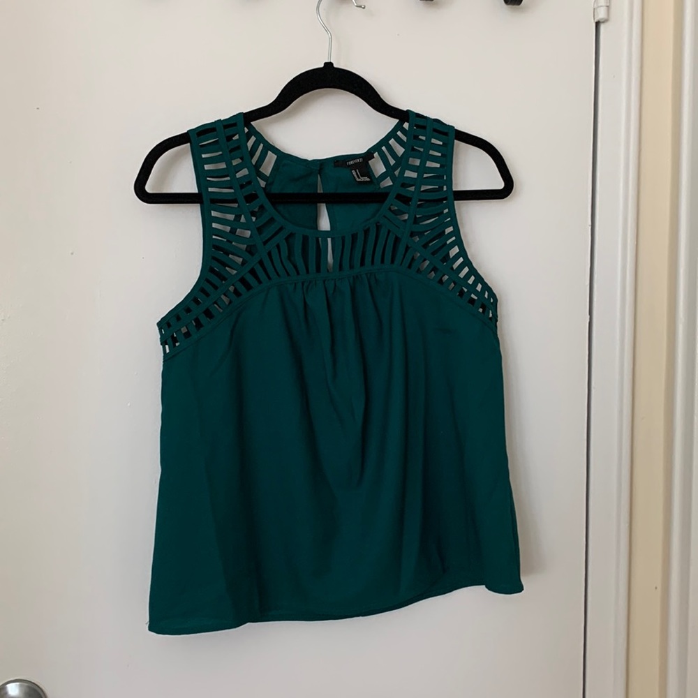 Forever 21 teal tank top